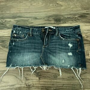 y2K mini jean skirt